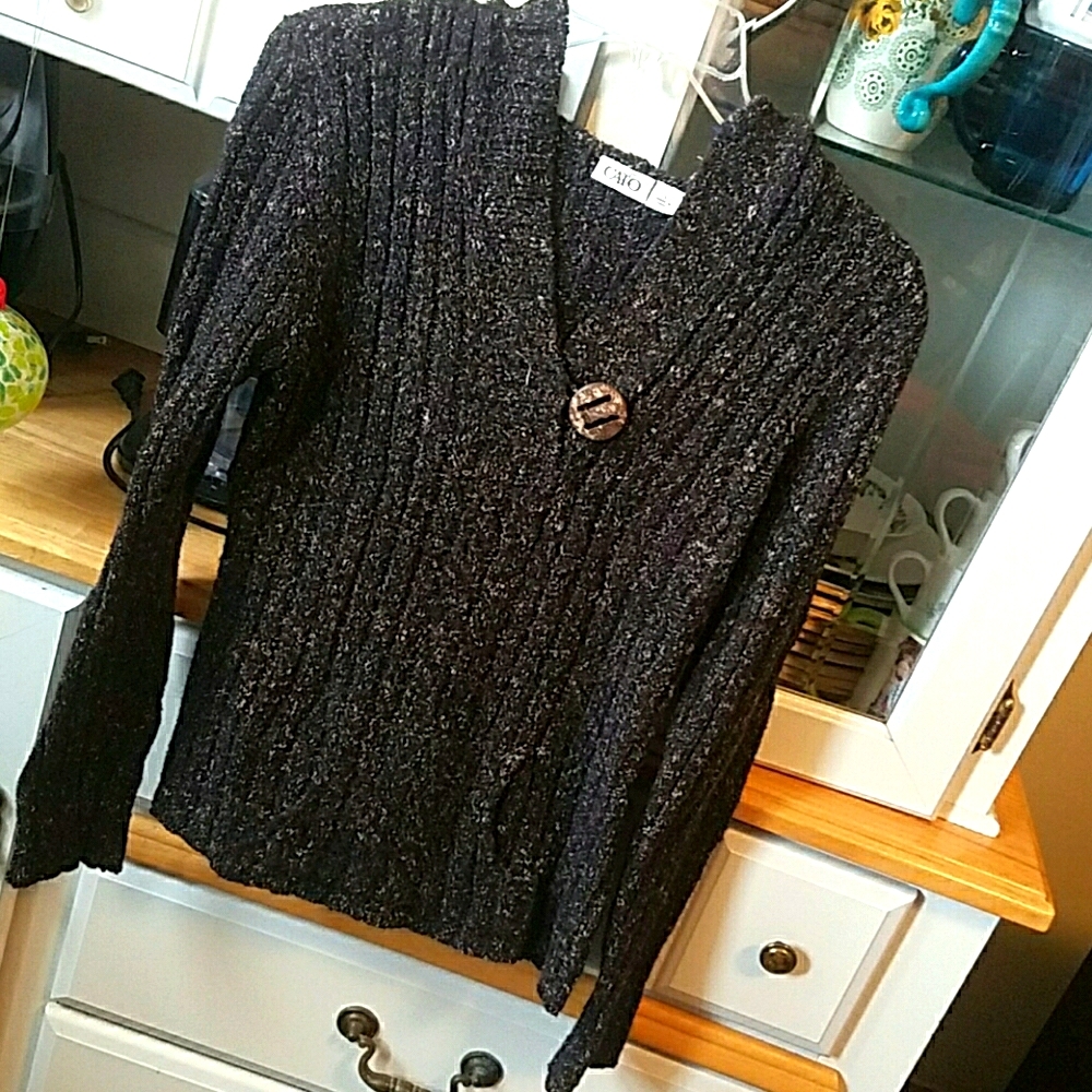 Cato Fashions hooded sweater gray Large